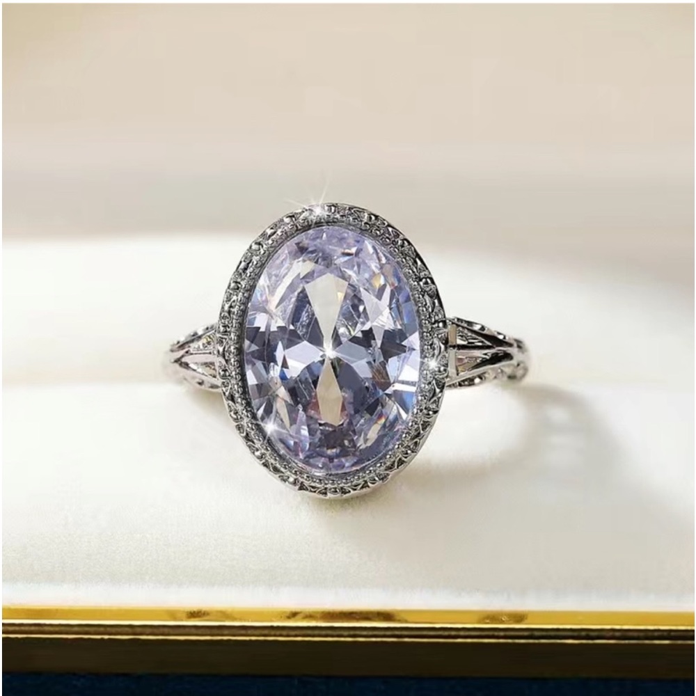 New S925 Sterling Silver Handmade Tanzanite Zoisite Crystal Celtic Floral Ring - Picture 4 of 16